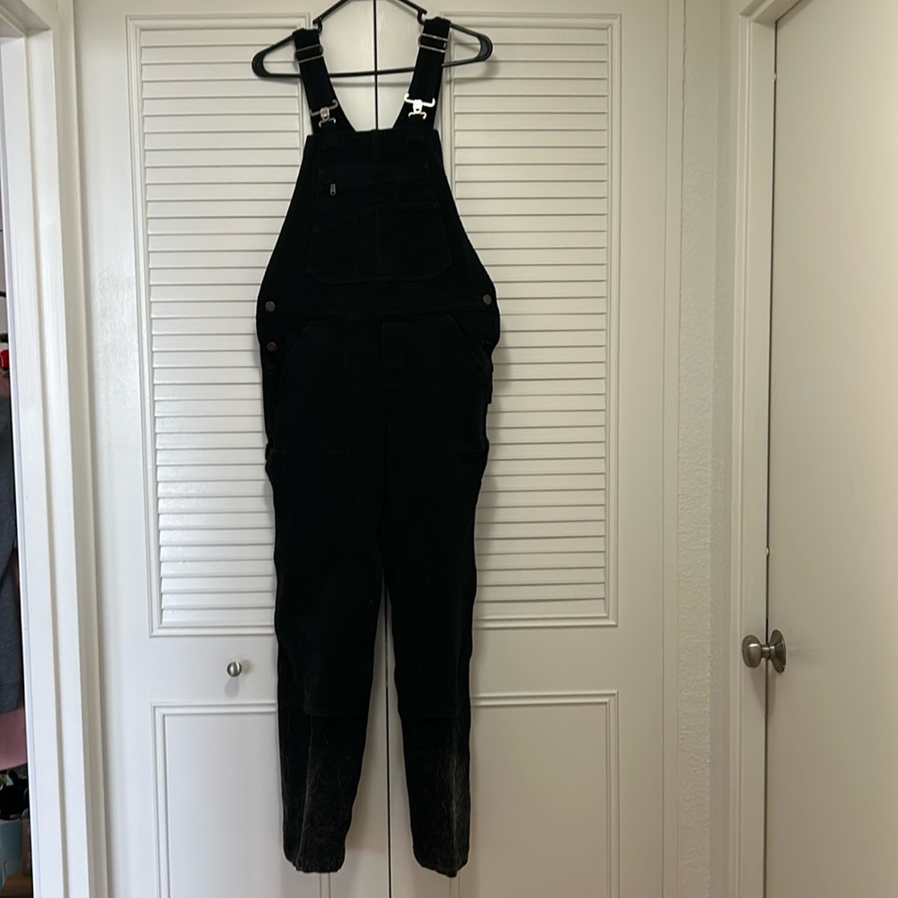 Black Carhartt Overalls with straight leg